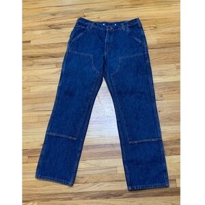 Carhartt BD3890 Rugged Flex Relaxed Fit Work Pants 34x30 Dark Wash Denim